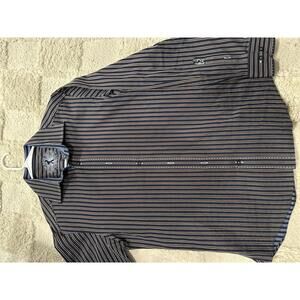 BUGATCHI UOMO Size medium SHAPED FIT SHIRT Orig $150